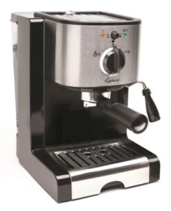 116.04 Pump Espresso And Cappuccino Machine EC100, Black And Stainless
