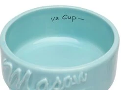 Mason Jar Measuring Cups Set - Set Of 4 Ceramic Measuring Cups (1/4, 1/3, 1/2, 1 Cup) In Rustic, Antique, Farmhouse Design Perfect For Your Kitchen (Blue) -KitchenAid Shop 41x0vAUi5yL