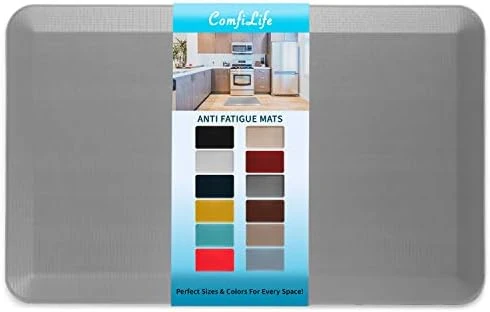 Anti Fatigue Floor Mat – 3/4 Inch Thick Perfect Kitchen Mat, Standing Desk Mat – Comfort At Home, Office, Garage – Durable – Stain Resistant – Non-Slip Bottom (20" X 32", Black) 8 Anti Fatigue Floor Mat – 3/4 Inch Thick Perfect Kitchen Mat, Standing Desk Mat – Comfort At Home, Office, Garage – Durable – Stain Resistant – Non-Slip Bottom (20" X 32", Black) - Image 6