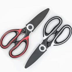 Kitchen Scissors 2 Pcs Kitchen Scissors Heavy-duty Meat Scissors, Suitable For Chicken, Poultry, Fish, Herbs