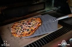 Perforated Pizza Peel, Professional 12 X 14 Inch Paddle Anodized Aluminum Turning Peel With Detachable Wood Handle For Home Made Pizza -KitchenAid Shop 41xGEIbPEIS