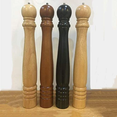 Giant Wood Pepper Mill Hotel Salt Pepper Mill Large 20" Super Big Oak Wooden Salt And Pepper Stainless Steel Core Manual Pepper Grinder-Brown 5 Giant Wood Pepper Mill Hotel Salt Pepper Mill Large 20" Super Big Oak Wooden Salt And Pepper Stainless Steel Core Manual Pepper Grinder-Brown - Image 3