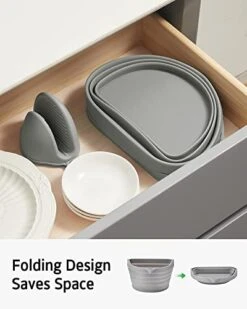 Slow Cooker Liners Divider, Large Size Crock Pot Liners Divider Insert Reusable Silicone Cooking Liner Dishwasher Safe, Fit 6QT To 8QT For Slow Cooker Crockpot, Grey -KitchenAid Shop 41xM86PEHZL
