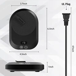 Coffee Mug Warmer For Desk, Electric Coffee Cup Warmer With 3-Temp Settings, Smart Coffee Warmer For Desk Auto Shut Off Timer, Cup Warmer For Desk With TEM/TIME Display, Wax Warmer, Good Gift -KitchenAid Shop 41xO8XZMydL