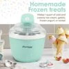 Americana Collection Elite EIM520M 1 Quart Automatic Easy Homemade Electric Ice Cream Maker, Frozen Yogurt, Sorbet, Gelato Treat, With Recipes, Mint