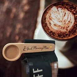 Funny Coffee Scoop, Gift For Coffee Lover, Women, Her, Coffee Connoisseur, Coffee Bag Clip, Personalized Coffee Spoon, Coffee Decor, Wooden Coffee Scoop, Measure Spoon, Coffee Gift, Good Morning Mom -KitchenAid Shop 41xPNVjysUL