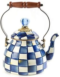 AcKenzie-Childs Courtly Check Enamel Tea Kettle, Decorative Tea Kettle, 3-Quart Capacity 22 AcKenzie-Childs Courtly Check Enamel Tea Kettle, Decorative Tea Kettle, 3-Quart Capacity -KitchenAid Shop 41xPZQYu28L. AC