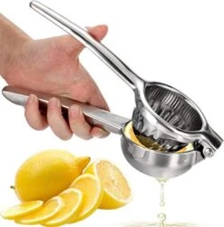 Lemon Squeezer Stainless Steel 304 Citrus Squeezer With Solid Handle Heavy Duty Lime Juice For Juicing Oranges, Pomegranate, Lemons & Limes(Large) -KitchenAid Shop 41xTmnBtQSL. AC