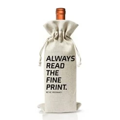 Pregnancy Announcement Wine Gift Bags - New Mom Gift Wine Bags - Cover Bag For Having New Baby - Grandparents - New Parents - Baby Shower Party Supplies Favors - Mother's Day Gift - Burlap - HiMo219
