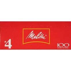 Melitta #4 Cone Coffee Filters, White, 100 Count (Pack Of 6) -KitchenAid Shop 41xf428P4TL