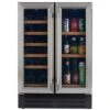 Dual Zone Stainless Steel Under Counter Wine And Beverage Cooler