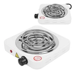 1000W Stainless Steel Portable Single Tube Electric Stove Home Electric Stove US Plug 110V Single Burner Electric Cooktop