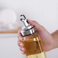 Fire 17Oz Oil And Vinegar Dispenser Set Cruets Glass Lead-Free Glass Bottle With Degree Scale For Kitchen Cooking, 2pcs 13 Fire 17Oz Oil And Vinegar Dispenser Set Cruets Glass Lead-Free Glass Bottle With Degree Scale For Kitchen Cooking, 2pcs -KitchenAid Shop 41xm6o7fp5L