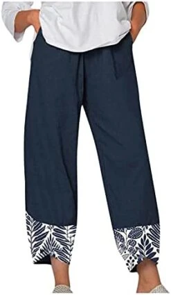 Kingspinner Capri Pants For Women Plus Size Women's Linen Cropped Pants Casual Elastic Waist Trousers 24 Kingspinner Capri Pants For Women Plus Size Women's Linen Cropped Pants Casual Elastic Waist Trousers -KitchenAid Shop 41xmr56tCbS. AC