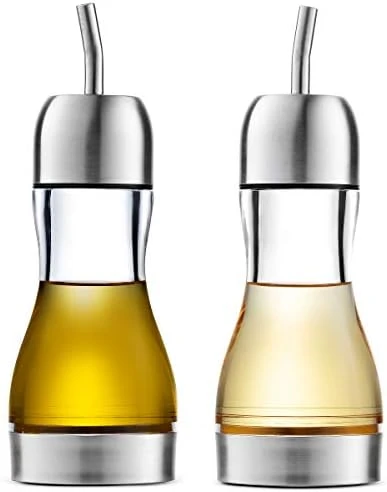Exquisite Olive Oil & Vinegar Dispenser Set | 7.5 OZ No Drip Acrylic Cruets For Oil, Vinegar, Salad Dressing, Soy Sauce & More | Functional, Leakproof Oil Dispenser Bottle Set 7 Exquisite Olive Oil & Vinegar Dispenser Set | 7.5 OZ No Drip Acrylic Cruets For Oil, Vinegar, Salad Dressing, Soy Sauce & More | Functional, Leakproof Oil Dispenser Bottle Set - Image 5