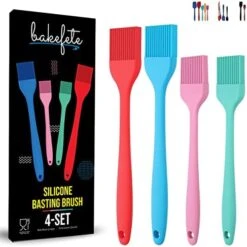 - Pack Of 4 Pastry Brush, Heat Resistant Silicone Brush Set, Multipurpose Basting Brush For BBQ, Marinading, Meat Grilling, And Oiling - A Perfect Kitchen Utensils Set For Baking And Cooking -KitchenAid Shop 41xqtFM7YL. AC