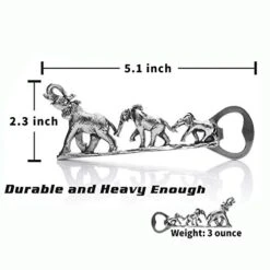 Elephant Bottle Opener, Unique Elephant Gifts For Men, Women (Silver) -KitchenAid Shop 41xsGKk7X6L