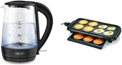 Bella 1.7 Liter Glass Electric Kettle, Quickly Boil 7 Cups Of Water In 6-7 Minutes, Soft Orange LED Lights Illuminate While Boiling, Cordless Portable Water Heater, Carefree Auto Shut-Off, White -KitchenAid Shop 41xufM01FiL. AC