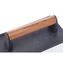 Kitchen Craft St Iron Bacon Press/Steak Weight, 21 X 11 Cm (8.5" X 4.5") -KitchenAid Shop 41xvDOXDIaL