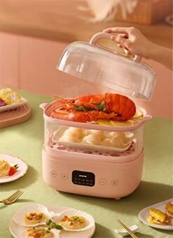 Food Steamer 10 Hours Reservation Food Warmer Reheat Automatic Insulation Washable Base Steam Pot Cookware (Color : Gray) -KitchenAid Shop 41xvdJi3KxL 1