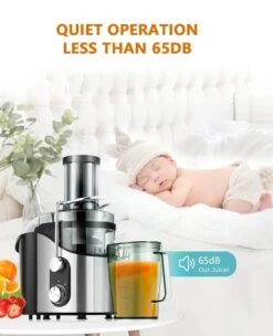 GENERIC Centrifugal Juicer Machine For Fruits & Vegetables - With 3" Feed Chute 2 Speed Modes Easy To Clean -KitchenAid Shop 41xvqRx3Q9L