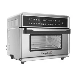 10 In 1 Electronic Multifunction 360 Degree Hot Air Technology Countertop Oven, Silver Chrome, 25 Liter Capacity