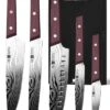 Ipurehome Knife Set Kitchen Knife Set, Professional 5 Pcs High Carbon German Stainless Steel Knife Set With Non-slip Wood Handles -KitchenAid Shop 41xxVdJZKGL