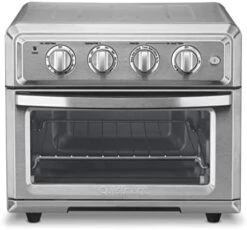 Cuisinart Air Fryer + Convection Toaster Oven, 8-1 Oven With Bake, Grill, Broil & Warm Options, Stainless Steel, TOA-70 -KitchenAid Shop 41y mHsNo4L. AC