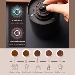 Electric Ceramic Conical Burr Coffee Grinder ，Adjustable Grind Settings， Portable & Travel Friendly Whole Bean Mill，Grind Result Better Taste Coffee -KitchenAid Shop 41y6fnJiNWL