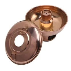 Dry Ice Hot Pots, Strong Circular Stainless Steel Lightweight Reinforced Handles Chinese Charcoal Hot Pot For Hotel Lunch Areas