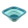 3 Quart Square Collapsible Colander- Light Blue
