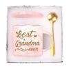 Best Grandma Mug Best Grandma Ever Mug Grandma Gifts Birthday Mothers Day Gifts For Grandma From Granddaughter Grandson Grandchildren Grandkids 12 Ounce Exquisite Box Spoon And Mug Mat Pink -KitchenAid Shop 41yF8Gvz5JL