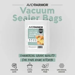 Vacuum Sealer Bags 200 Pint 6x10" Size For Food Saver, Seal A Meal Vac Sealers, BPA Free, Heavy Duty, Meal Prep And Sous Vide Vacume Safe, Universal Designed Food Storage Bag 8 Vacuum Sealer Bags 200 Pint 6x10" Size For Food Saver, Seal A Meal Vac Sealers, BPA Free, Heavy Duty, Meal Prep And Sous Vide Vacume Safe, Universal Designed Food Storage Bag -KitchenAid Shop 41yIWCAPhfL
