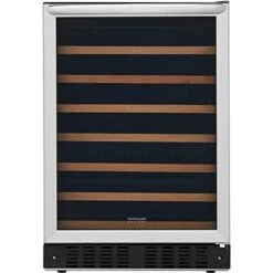 FRIGIDAIRE FGWC5233TS Gallery Series 26 Inch Built-In And Freestanding Single Zone Wine Cooler In Stainless Steel,Silver