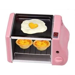 MBJ Bread Maker Multifunction Mini Electric Roast Oven Grill Fried Eggs Omelette Frying Pan Breakfast Machine Bread Maker Toaster (Color : Yellow) -KitchenAid Shop 41yb7M5zbML