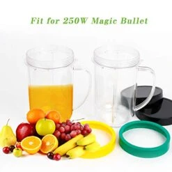 16OZ Replacement Cups For Magic Bullet, 6Pcs/Set Parts Compatible With 250W Magic Bullet Blender MB1001, Include 16oz Mug Cups With Handle, Stay Fresh Lids, Colored Lips Rings 8 16OZ Replacement Cups For Magic Bullet, 6Pcs/Set Parts Compatible With 250W Magic Bullet Blender MB1001, Include 16oz Mug Cups With Handle, Stay Fresh Lids, Colored Lips Rings -KitchenAid Shop 41yqbcLLzzL