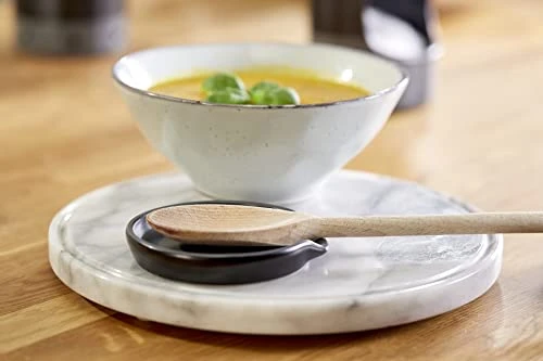 Cole & Mason H822141 Duxford Black/Grey Spoon Rest | Kitchen Organisation, Utensil Holder Rest For Cooking/Wooden/Tea Spoons | Ceramic | (H)20mm X (D)100mm | 2 Year Guarantee 8 Cole & Mason H822141 Duxford Black/Grey Spoon Rest | Kitchen Organisation, Utensil Holder Rest For Cooking/Wooden/Tea Spoons | Ceramic | (H)20mm X (D)100mm | 2 Year Guarantee - Image 6