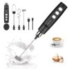 Milk Frother Handheld, Coffee Frother Handheld With 3 Heads 3 Speeds, Rechargeable Milk Frother Whisk, Handheld Frother, Drink Mixer Handheld, Electric Whisk Stirrer For Coffee, Matcha, Egg