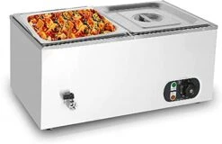 MEHAOC 1500W Food Heater, Buffet Heater, Steam Table Top, Oven Steam Table With Temperature Control, Party, Dining, Restaurant (Color: 2 Loaves) (2 Loaves)