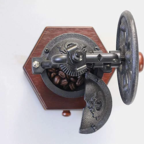 Manual Coffee Grinder, Grain Grinder With Cleaning Brush,Cast Iron Hand Crank, Ceramic Core, Adjustable Grinder,Make Fresh Coffee For Coffee Enthusiasts 7 Manual Coffee Grinder, Grain Grinder With Cleaning Brush,Cast Iron Hand Crank, Ceramic Core, Adjustable Grinder,Make Fresh Coffee For Coffee Enthusiasts - Image 5