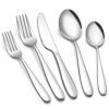 40-piece Silverware Set For 8, Stainless Steel Flatware Cutlery Set, Kitchen Utensil Tableware Sets Include Spoon, Fork & Knife For Home, Dishwasher Safe