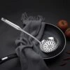 Skimmer Slotted Spoon, Heavy Duty 304 Stainless Steel Slotted Spoon With Vacuum Ergonomic Handle, Comfortable Grip Design Strainer Ladle For Kitchen, 14.96 Inches -KitchenAid Shop 41zD2tfKJ8L