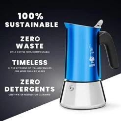 Bialetti Venus Blue 4 Cup Stovetop Espresso Maker -KitchenAid Shop 41zDUJ9CnPL