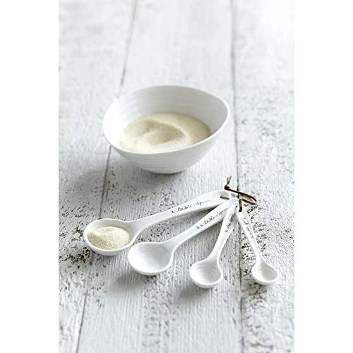 Portmeirion Sophie Conran White Measuring Spoons | Set Of 4 Measuring Spoon Set For Dry And Liquid Ingredients | Made From Fine Porcelain | Dishwasher Safe 3 Portmeirion Sophie Conran White Measuring Spoons | Set Of 4 Measuring Spoon Set For Dry And Liquid Ingredients | Made From Fine Porcelain | Dishwasher Safe