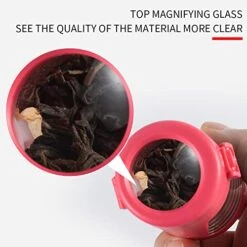 GENERIC Magnifying Glass Jar With LED Light 8X Air Tight Storage Jars Mag Viewing Glass Light-Up LED Storage Jars For Herb Spice Pepper (Black) -KitchenAid Shop 41zFFdQk5fL