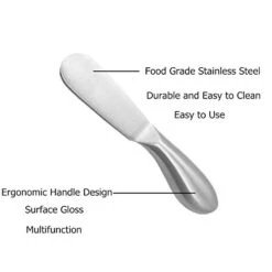 4 Pcs Spreader Knife Set, Stainless Steel Multipurpos Cheese And Butter Spreader Knives 9 4 Pcs Spreader Knife Set, Stainless Steel Multipurpos Cheese And Butter Spreader Knives -KitchenAid Shop 41zFLMFQ8eL