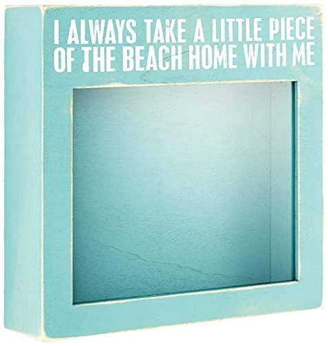 By Kathy 24673 Distressed Blue Wooden Sea Shell Holder, 10" X 10", Piece Of The Beach With Me 3 By Kathy 24673 Distressed Blue Wooden Sea Shell Holder, 10" X 10", Piece Of The Beach With Me