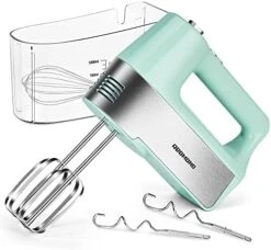 REDMOND Electric Hand Mixer, 5-Speed Hand Mixer With Measuring Storage Case, Kitchen Handheld Mixer Includes Dough Hooks, Whisk And Beaters For Cream, Cake, Cookies, Eggs 250W Hand Mixer With Measuring Box, HM018 Yellow -KitchenAid Shop 41zGCZOdLaL. AC