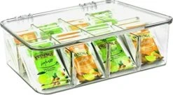 Utopia Home (3 Pack) Tea Bag Organizer - Stackable Tea Bag Storage Organizer With Clear Top Lid- Tea Bag Holder For Counter Tops, Kitchen Cabinets, Pantry, Sweeteners (Clear) 25 Utopia Home (3 Pack) Tea Bag Organizer - Stackable Tea Bag Storage Organizer With Clear Top Lid- Tea Bag Holder For Counter Tops, Kitchen Cabinets, Pantry, Sweeteners (Clear) -KitchenAid Shop 41zH6ZlZ4UL. AC