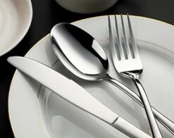 Silverware Set, 20-Piece Stainless Steel Flatware Cutlery Set Service For 4, Include Knife/Fork/Spoon, Mirror Polished And Dishwasher Safe -KitchenAid Shop 41zMPZ90M4L